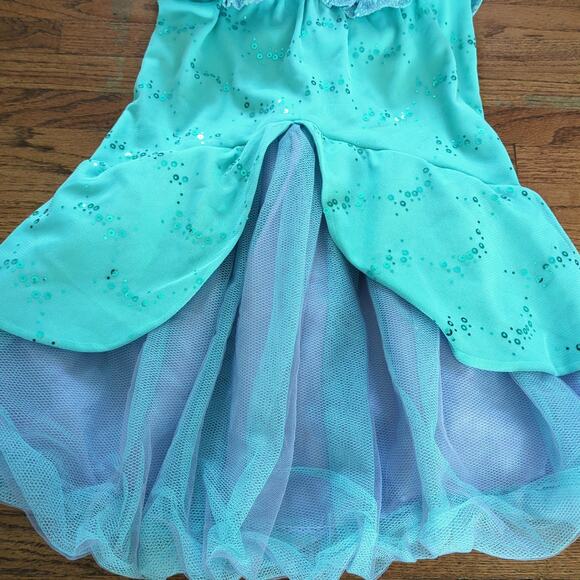 Disney store the little mermaid Ariel girls deluxe  costume  size 5/6 Small VGUC - Picture 7 of 10